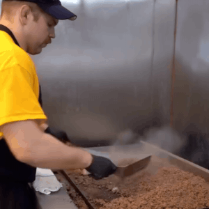 Meals being cooked in the kitchen